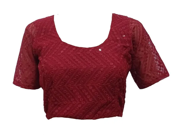 Red_Cotton_Premium_&_Elegant_Blouse_For_Women