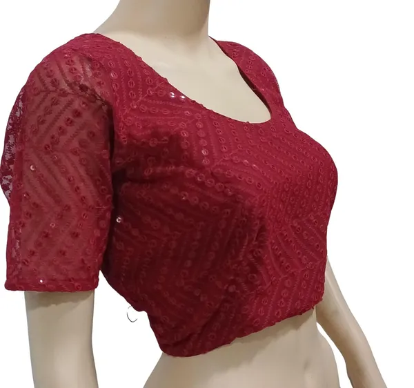 Red_Cotton_Premium_&_Elegant_Blouse_For_Women