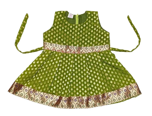 Mehendi_Broket_Premium_&_Elegant_Frock_For_Girls