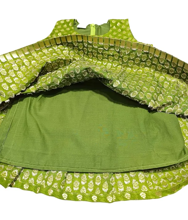 Mehendi_Broket_Premium_&_Elegant_Frock_For_Girls