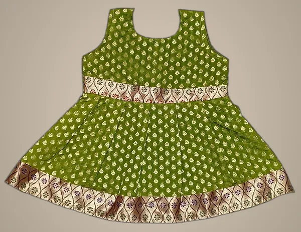 Mehendi_Broket_Premium_&_Elegant_Frock_For_Girls
