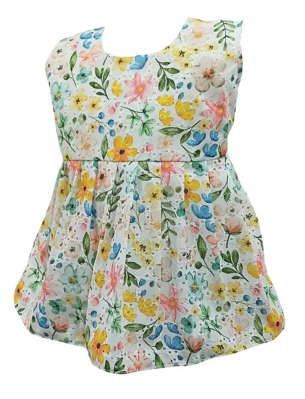Yellow_White_Cambric_Cotton_&_Polka_Dot_Premium_&_Elegant_Frock_For_Girls