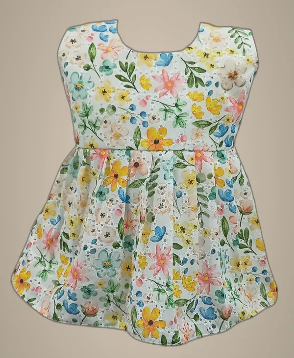 Yellow_White_Cambric_Cotton_&_Polka_Dot_Premium_&_Elegant_Frock_For_Girls