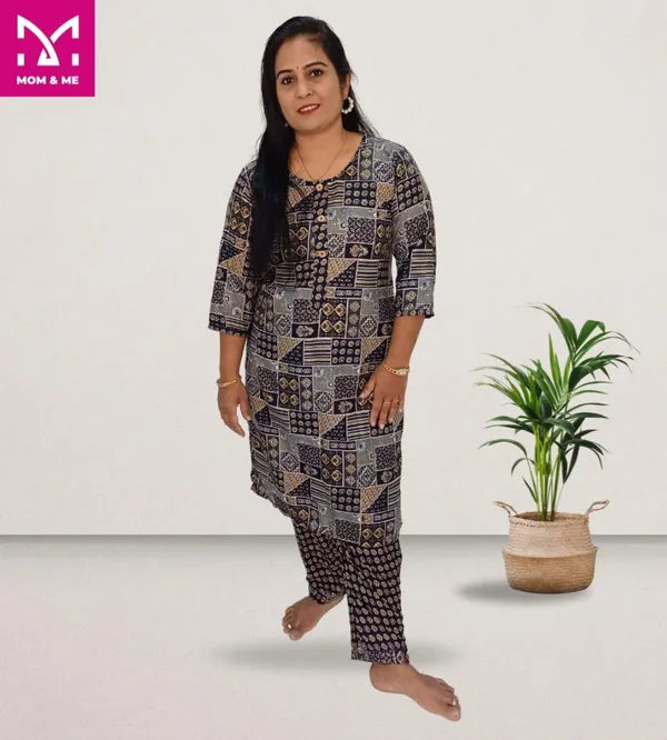 Navy_Blue_Cotton_Premium_&_Elegant_Kurta_Co-Ord_Set_For_Women