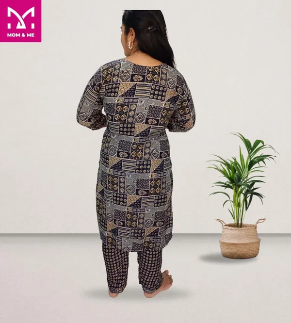Navy_Blue_Cotton_Premium_&_Elegant_Kurta_Co-Ord_Set_For_Women