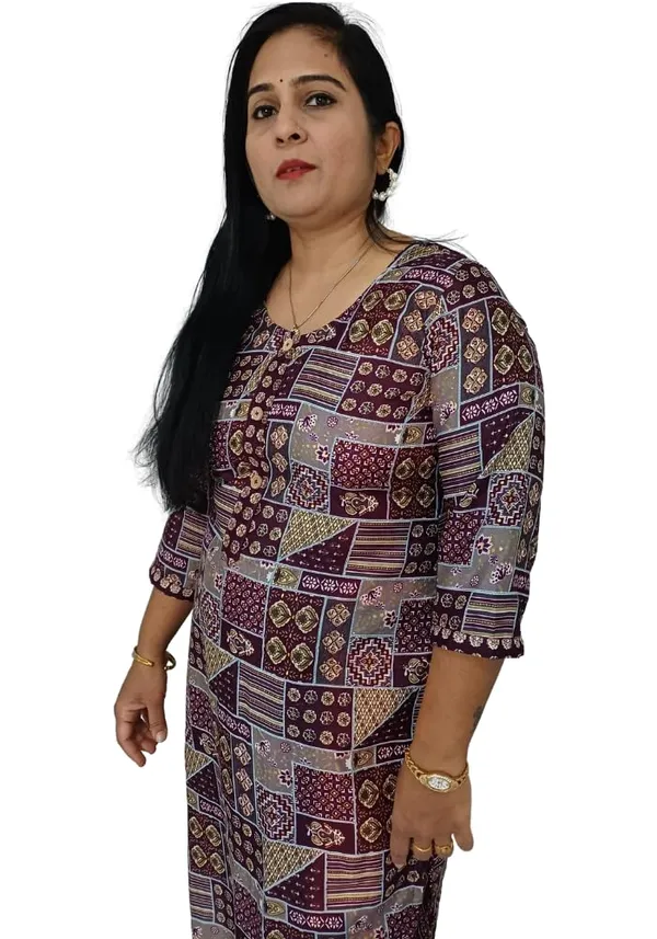 Wine_Cotton_Premium_&_Elegant_Kurta_Co-Ord_Set_For_Women