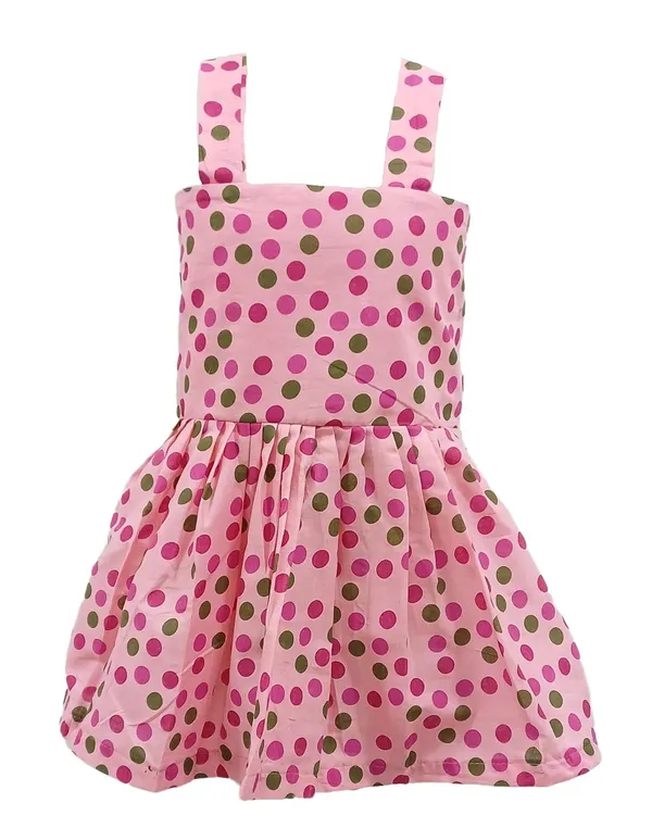 Baby_Pink_Cambric_Cotton_&_Polka_Dot_Premium_&_Elegant_Frock_For_Girls