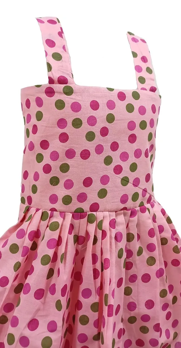 Baby_Pink_Cambric_Cotton_&_Polka_Dot_Premium_&_Elegant_Frock_For_Girls