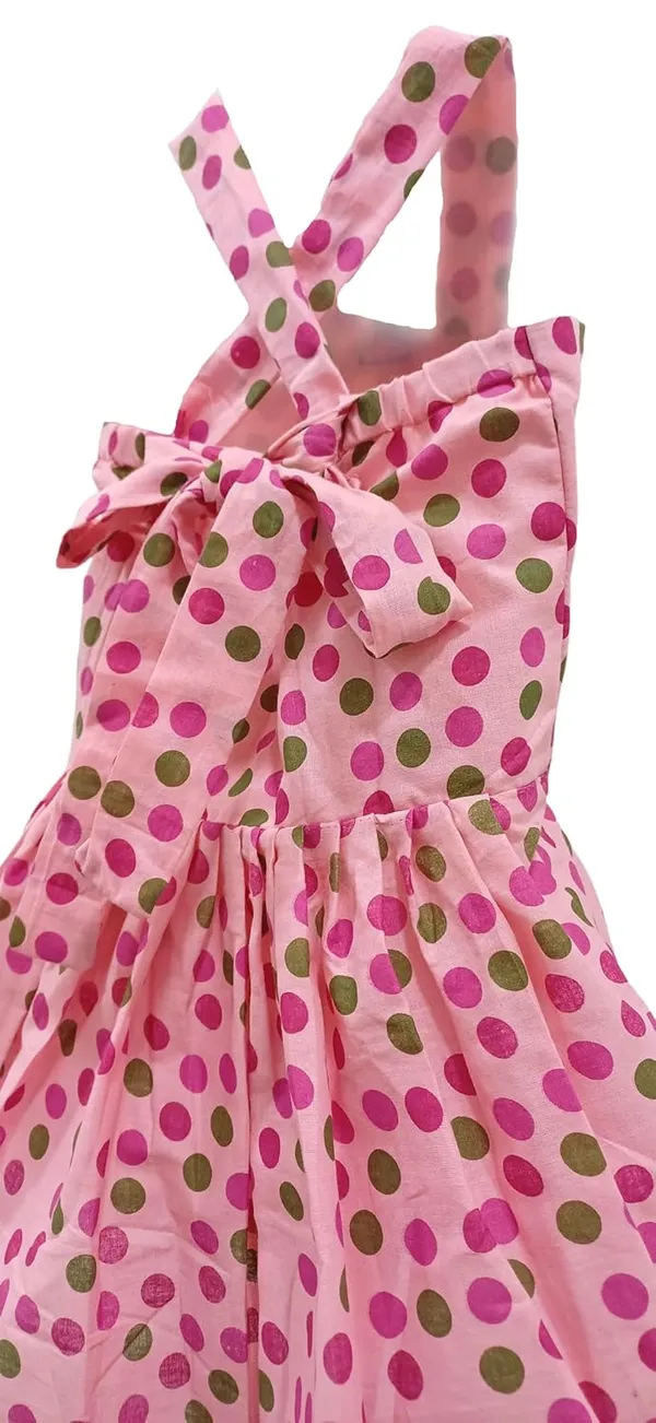 Baby_Pink_Cambric_Cotton_&_Polka_Dot_Premium_&_Elegant_Frock_For_Girls