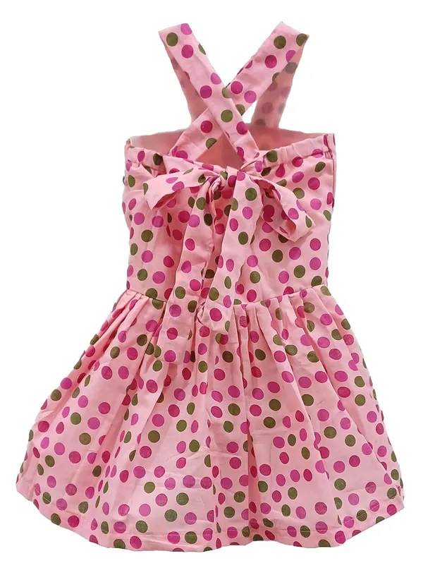 Baby_Pink_Cambric_Cotton_&_Polka_Dot_Premium_&_Elegant_Frock_For_Girls