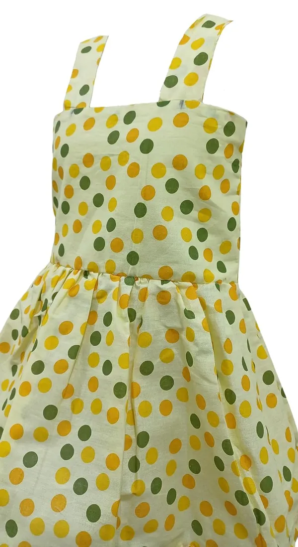 Lemon_Yellow_Cambric_Cotton_&_Polka_Dot_Premium_&_Elegant_Frock_For_Girls