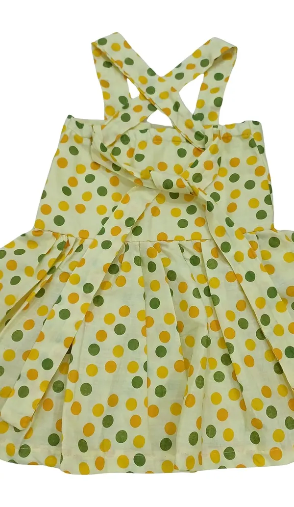 Lemon_Yellow_Cambric_Cotton_&_Polka_Dot_Premium_&_Elegant_Frock_For_Girls