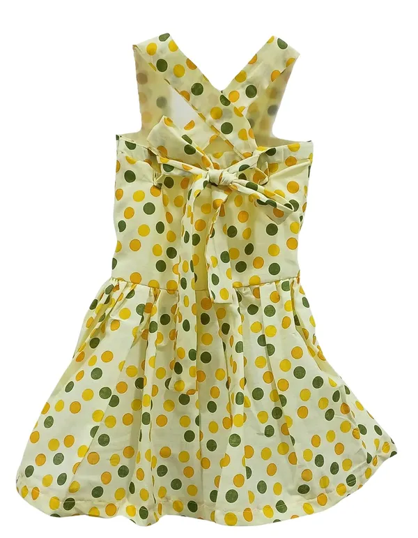 Lemon_Yellow_Cambric_Cotton_&_Polka_Dot_Premium_&_Elegant_Frock_For_Girls