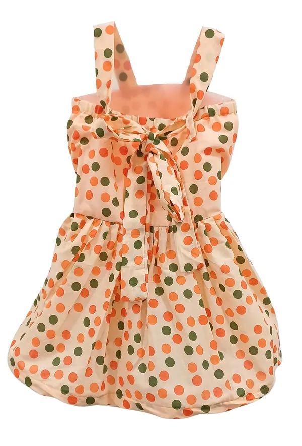 Peach_Cambric_Cotton_&_Polka_Dot_Premium_&_Elegant_Frock_For_Girls