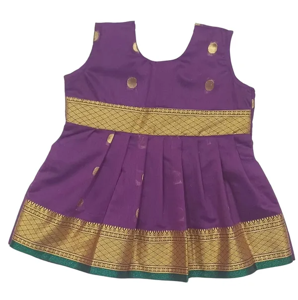 Purple_Cotton_Silk_Premium_&_Elegant_Frock_For_Girls