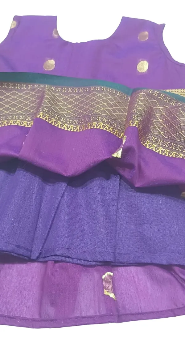 Purple_Cotton_Silk_Premium_&_Elegant_Frock_For_Girls