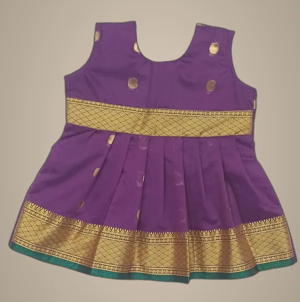 Purple_Cotton_Silk_Premium_&_Elegant_Frock_For_Girls