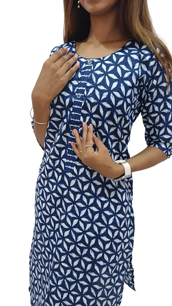 Navy_Blue_Pure_Cotton_Premium_&_Elegant_Kurta_With_Pant_Set_For_Women_(Pack_Of_2)
