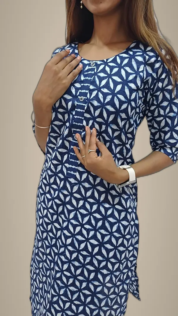 Navy_Blue_Pure_Cotton_Premium_&_Elegant_Kurta_With_Pant_Set_For_Women_(Pack_Of_2)