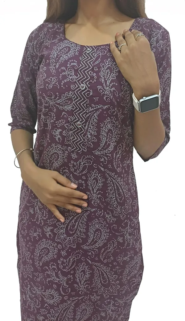 Wine_Pure_Cotton_Premium_&_Elegant_Kurta_With_Pant_Set_For_Women_(Pack_Of_2)