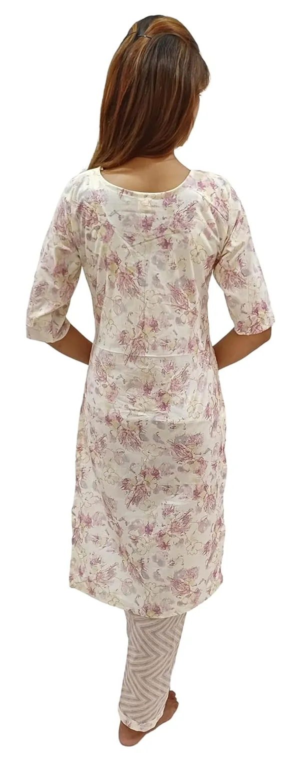 Light_Pink_Pure_Cotton_Premium_&_Elegant_Kurta_With_Pant_Set_For_Women_(Pack_Of_2)