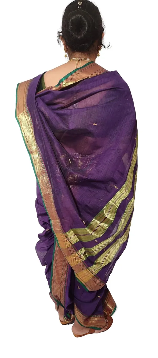 Blue_Acrylic_Pure_Cotton_Premium_&_Elegant_Mastani_Nauwari_Saree_With_Blouse_Piece_For_Women