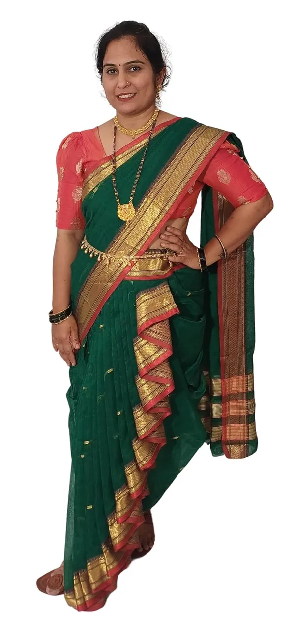 Green_Acrylic_Pure_Cotton_Premium_&_Elegant_Mastani_Nauwari_Saree_With_Blouse_Piece_For_Women
