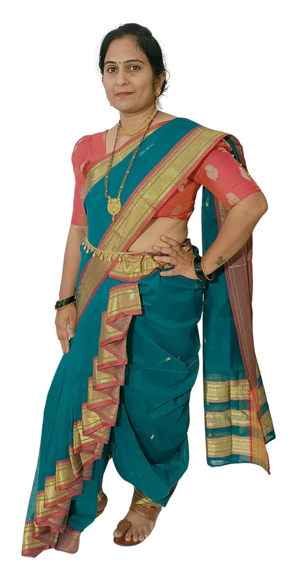 Morpankhi_Acrylic_Pure_Cotton_Premium_&_Elegant_Mastani_Nauwari_Saree_With_Blouse_Piece_For_Women