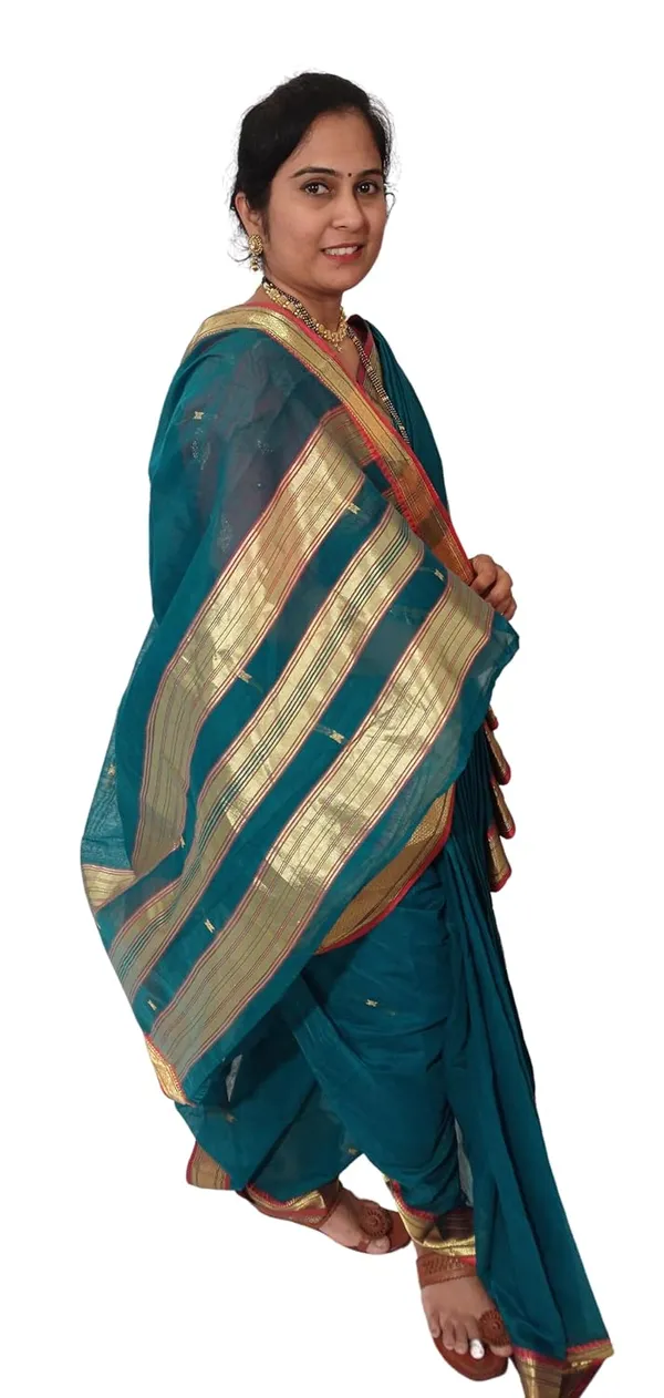 Morpankhi_Acrylic_Pure_Cotton_Premium_&_Elegant_Mastani_Nauwari_Saree_With_Blouse_Piece_For_Women