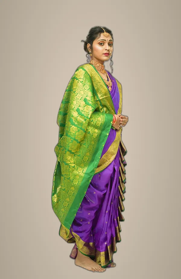 Purple_Pure_Satin_Premium_&_Elegant_Shahi_Mastani_Nauwari_Saree_With_Blouse_Piece_For_Women