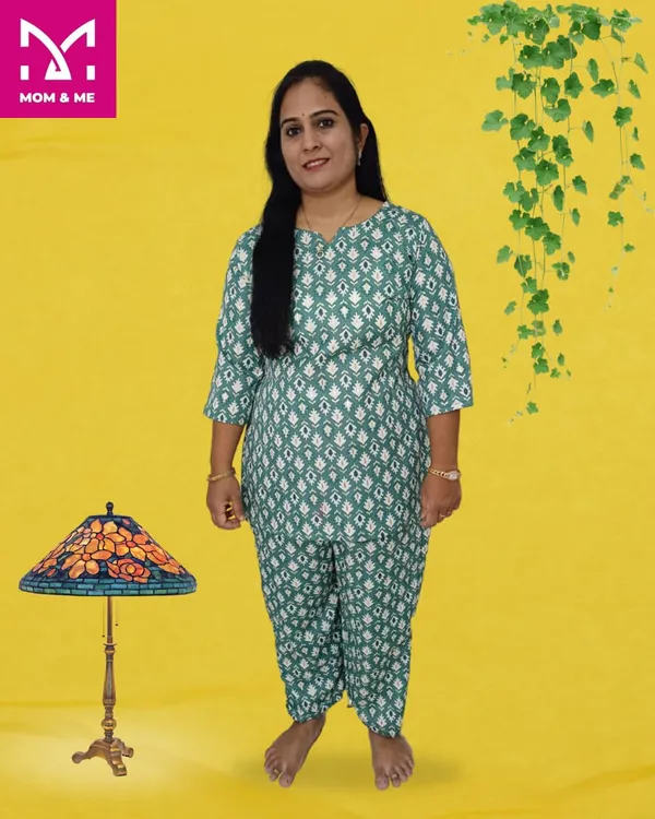 Pista_Cotton_Premium_&_Elegant_Kurta_&_Pyjama_Co-Ord_Set_For_Women