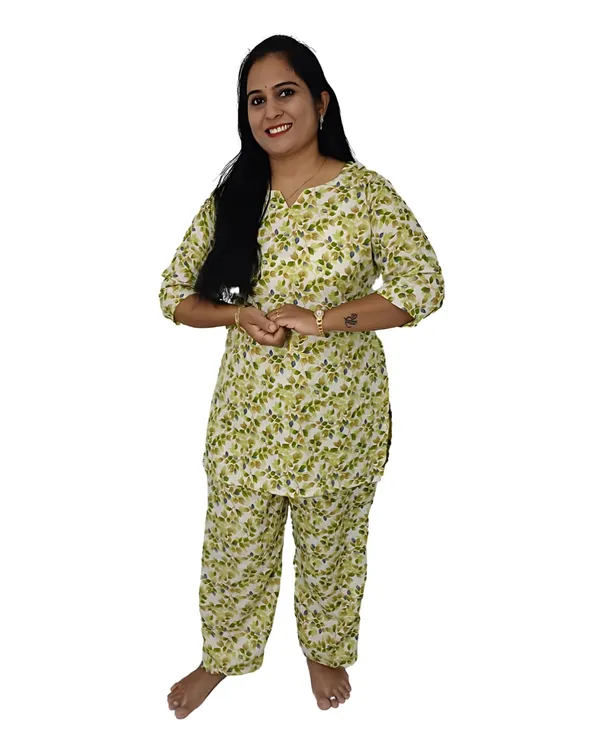 Green_Cotton_Premium_&_Elegant_Kurta_&_Pyjama_Co-Ord_Set_For_Women
