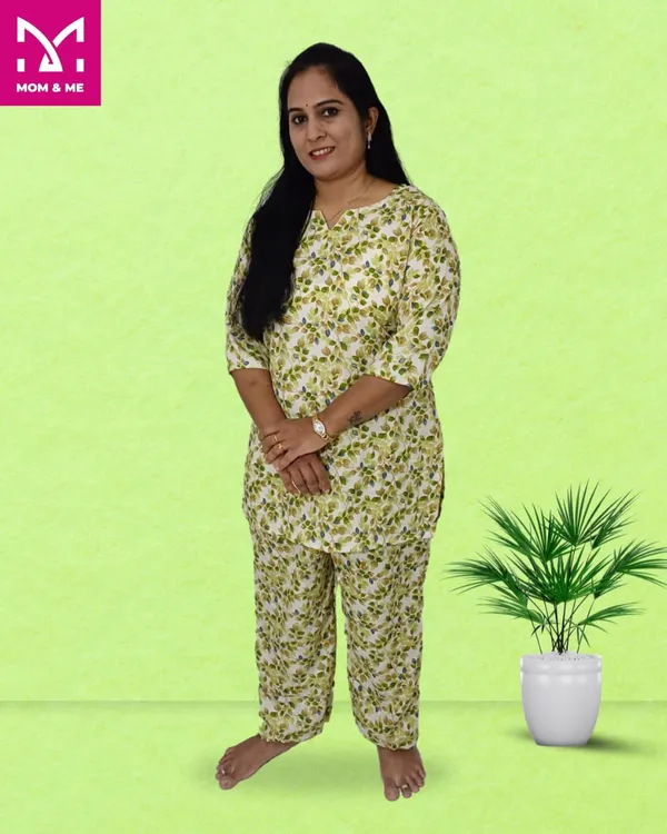 Green_Cotton_Premium_&_Elegant_Kurta_&_Pyjama_Co-Ord_Set_For_Women