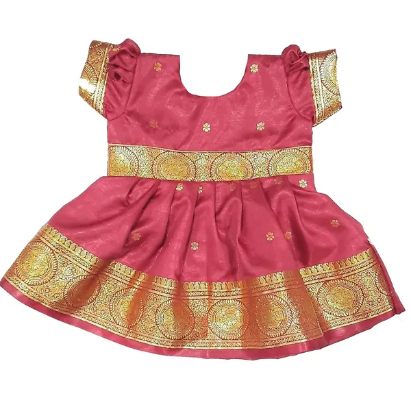 Red_Satin_Silk_Premium_&_Elegant_Frock_For_Girls