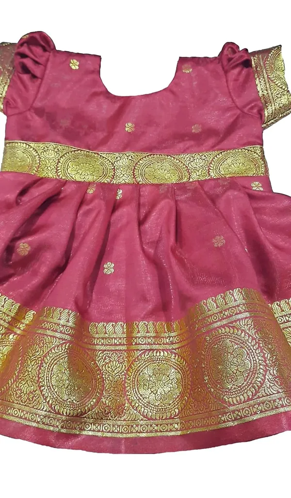 Red_Satin_Silk_Premium_&_Elegant_Frock_For_Girls