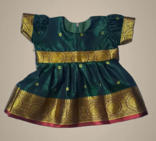 Green_Satin_Premium_&_Elegant_Frock_For_Girls