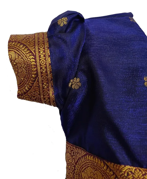 Navy_Blue_Satin_Premium_&_Elegant_Frock_For_Girls