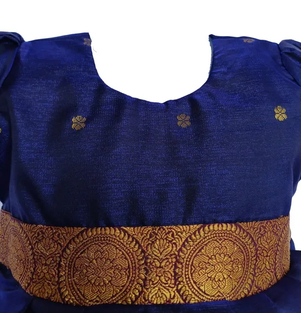 Navy_Blue_Satin_Premium_&_Elegant_Frock_For_Girls