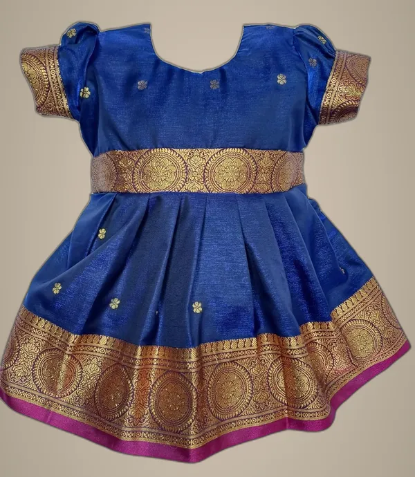 Navy_Blue_Satin_Premium_&_Elegant_Frock_For_Girls