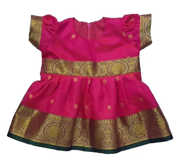 Pink_Satin_Premium_&_Elegant_Frock_For_Girls