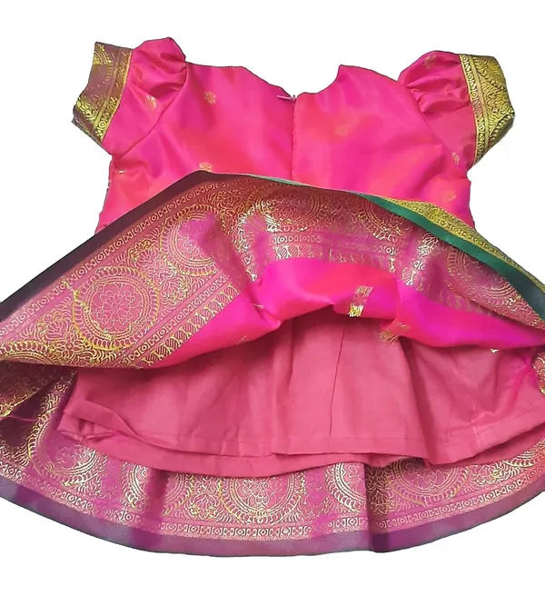 Pink_Satin_Premium_&_Elegant_Frock_For_Girls