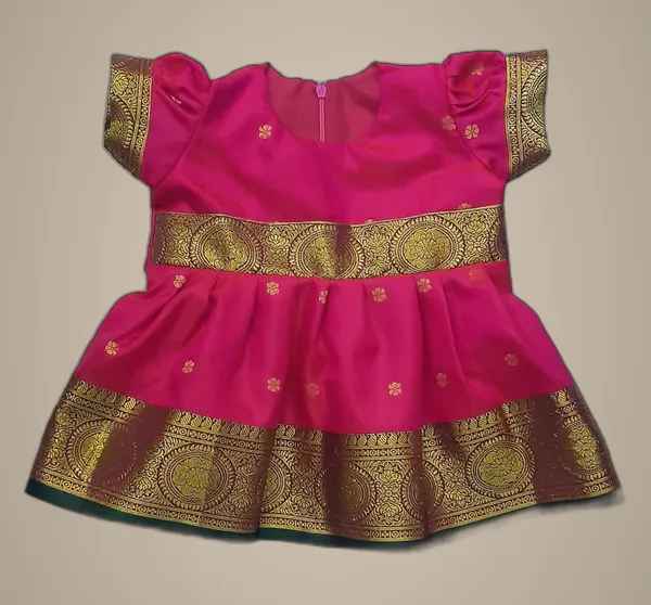 Pink_Satin_Premium_&_Elegant_Frock_For_Girls