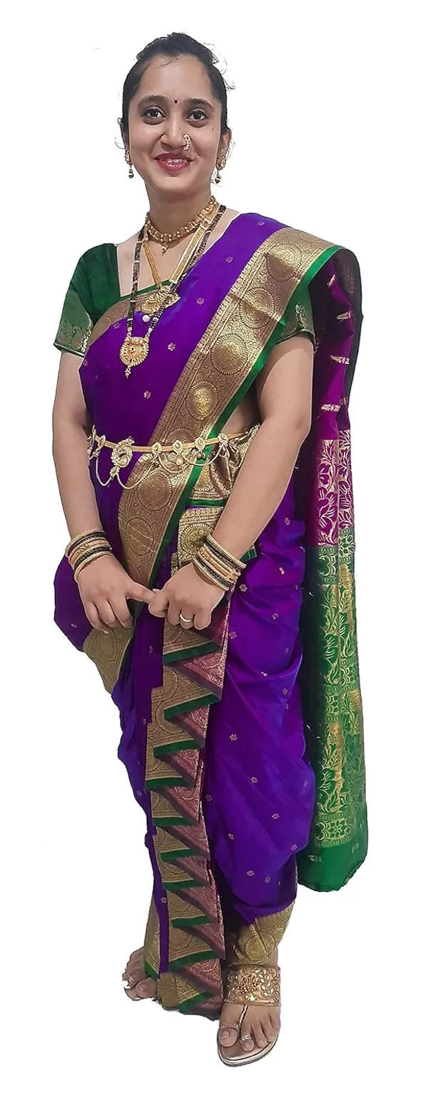 Purple_Belgaon_Silk_Premium_&_Elegant_Shahi_Mastani_Nauwari_Saree_With_Blouse_Piece_For_Women
