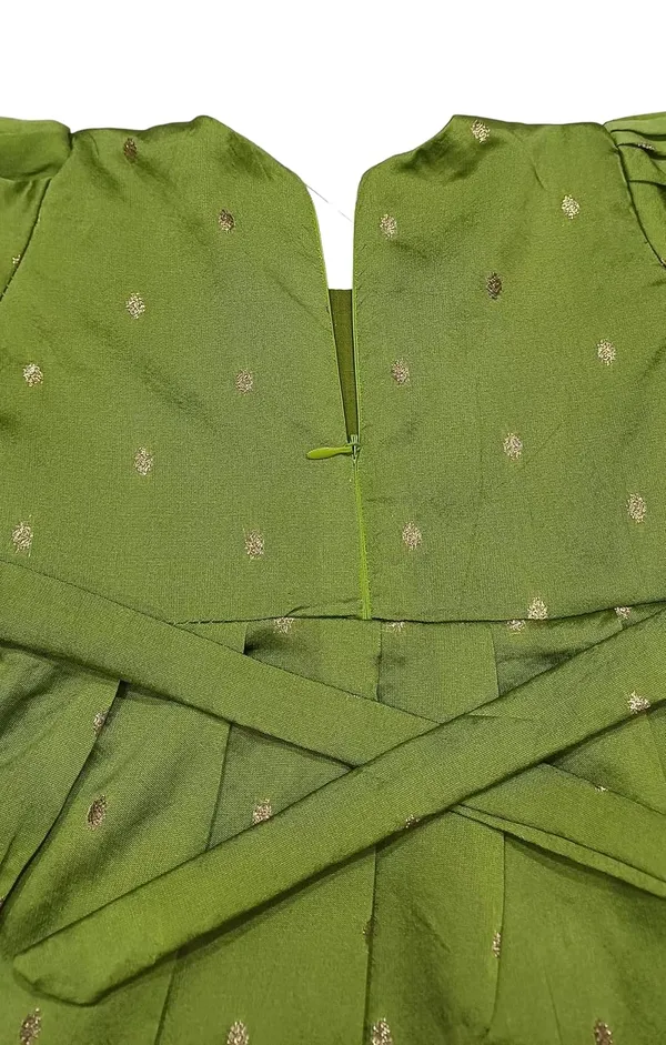 Mehendi_Taffeta_Premium_&_Elegant_Frock_For_Girls