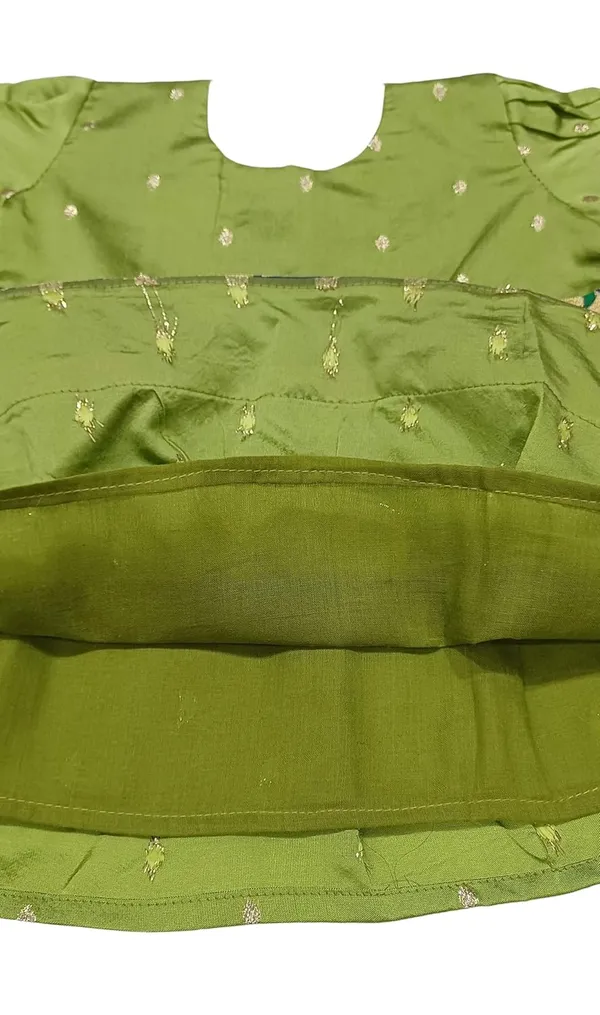 Mehendi_Taffeta_Premium_&_Elegant_Frock_For_Girls