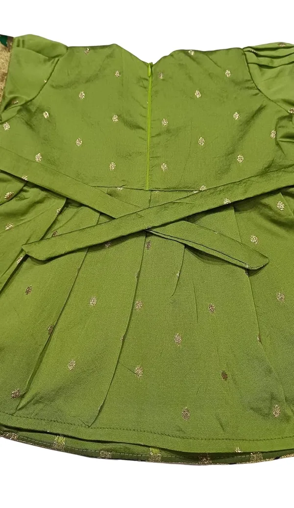 Mehendi_Taffeta_Premium_&_Elegant_Frock_For_Girls