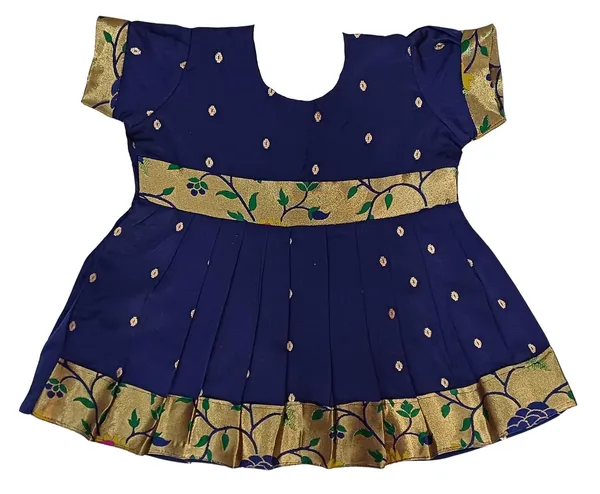 Navy_Blue_Taffeta_Premium_&_Elegant_Frock_For_Girls