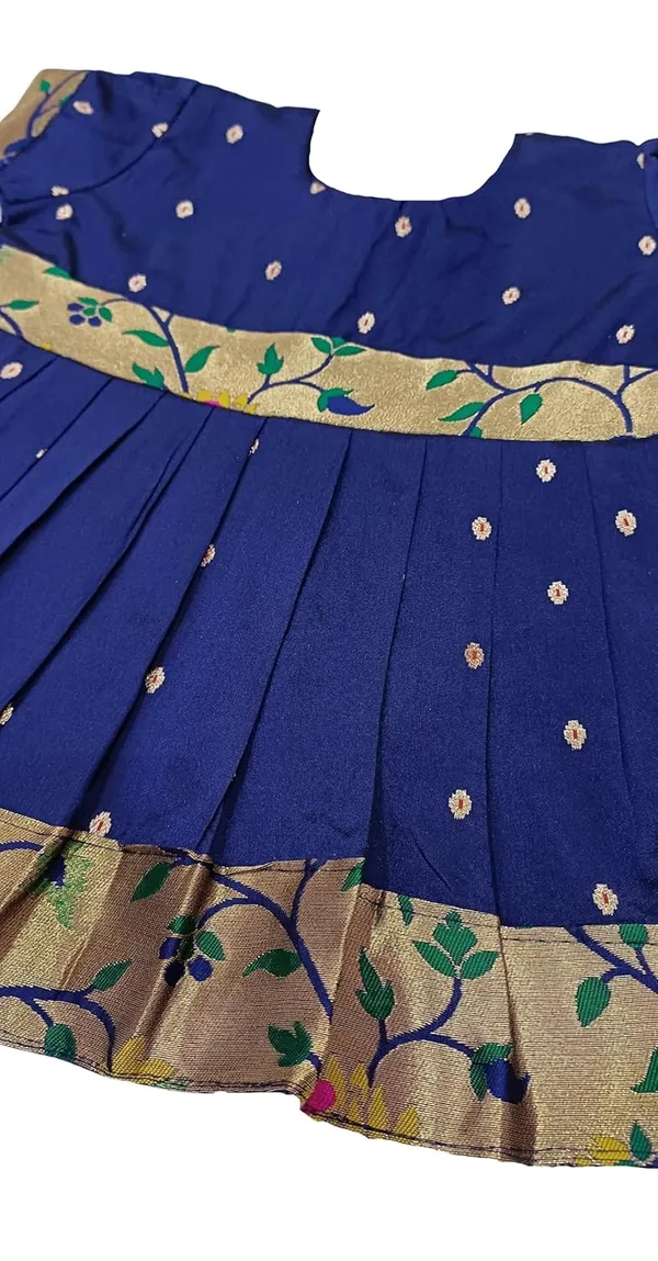 Navy_Blue_Taffeta_Premium_&_Elegant_Frock_For_Girls