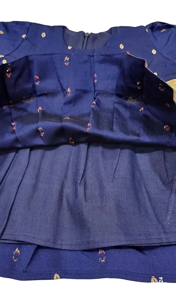 Navy_Blue_Taffeta_Premium_&_Elegant_Frock_For_Girls
