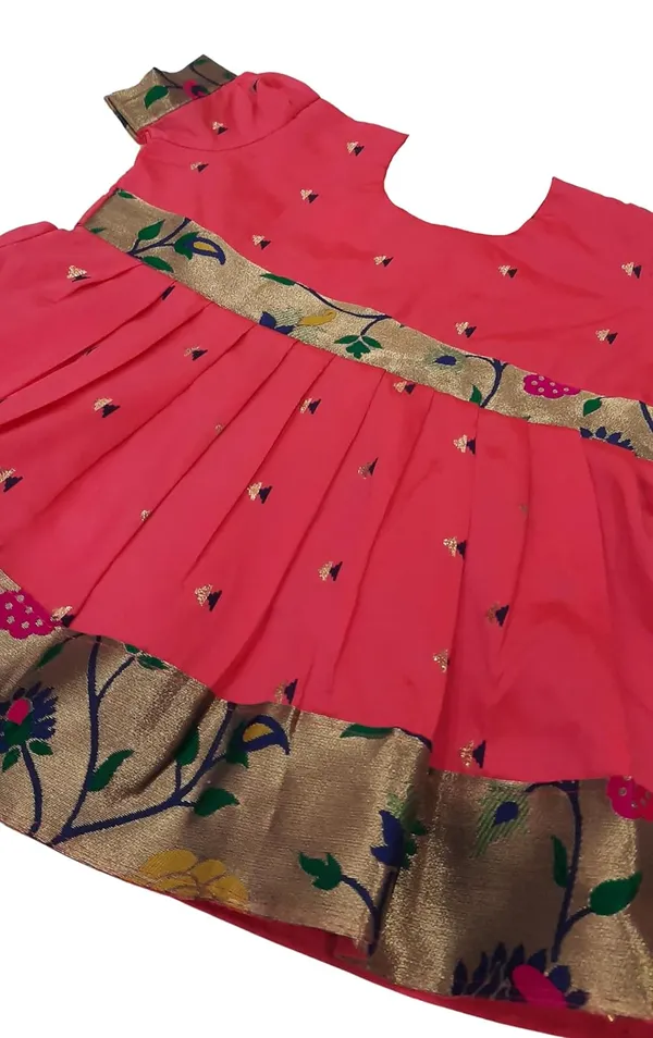 Peach_Taffeta_Premium_&_Elegant_Frock_For_Girls